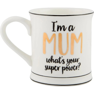 Sass & Belle Porcelánový hrnček Super Mum 400 ml
