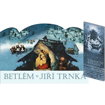 Betlém Jiří Trnka skládací + Vánoční koledy s notami - Klára Trnková