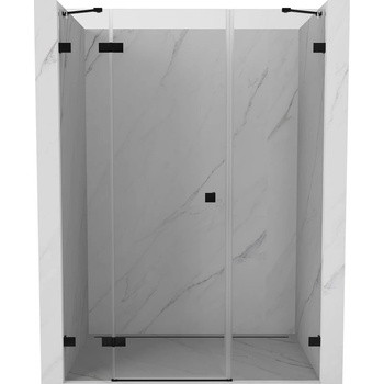 Mexen Lunar лява врата за душ кабина 125 см, прозрачна, черна - 834S-125-050-70-00-L (834S-125-050-70-00-L)