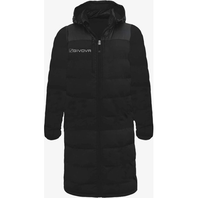 Givova Unisex zimný kabát Black
