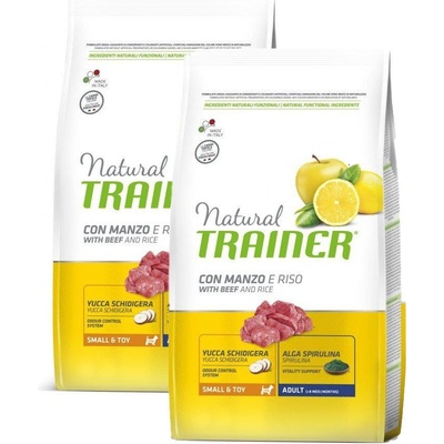 TRAINER Natural Small & Toy Adult Hovezi a ryze 2 x 7 kg
