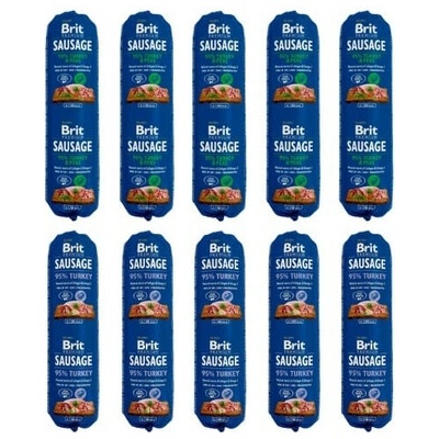 Brit Premium Sausage Chicken, turkey and pea 5 x 800 g a Turkey 5 x 800 g