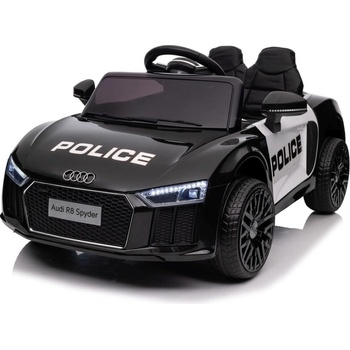 Joko Audi R8 Polícia penové kolesá kožené sedadlo černá