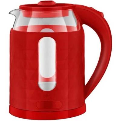 Elite Електрическа кана стъкло Elite GEK-1231R, 1355W, 1, 8L , червена (GEK-1231R)
