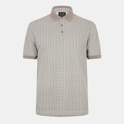 Armani Exchange Блуза с яка Armani Exchange Men's AX All Over Print Short Sleeve Polo Shirt - AOP F0143