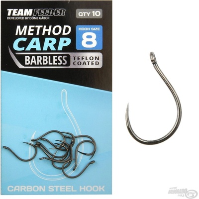 By Döme TEAM FEEDER Method Carp BB veľ.8 háčik bez protihrotu 10 ks v balenie