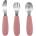 Zopa Silicone Children's Cutlery прибор за деца 6 m+ Old Pink 3 бр