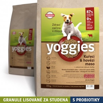 Yoggies Mini Kuracie a hovädzie mäso 15 kg