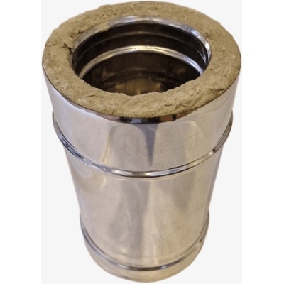 ArtKamin Прав димоотвод инокс 0.5м. c изолация - Ф130-180 (PEI050SI)