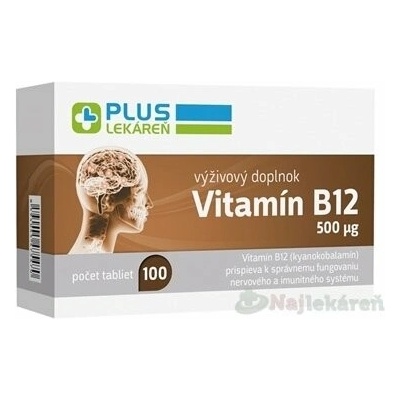 Plus Lékárna Vitamin B12 500 mikrogramů 100 tablet