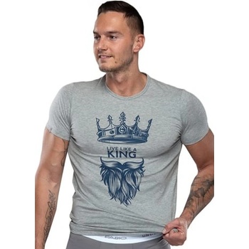 Pánské tričko Hard 09/1-82/823 FABIO světlá šedá