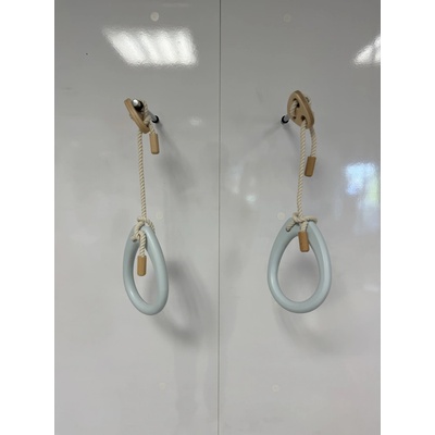 Montessori Furniture Závěsné kruhy dřevěné - krátké INDOOR Pastel