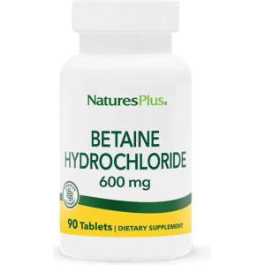 NaturesPlus Betaine HCL 600 mg [90 Таблетки]