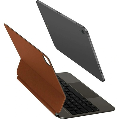 UNIQ Klávesnicové pouzdro Venno Pro Magnetic Smart pro iPad 11" - hnědé