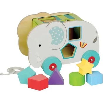 Image 1 of Orange Tree Toys Сортер за дърпане Orange Tree Toys - Jungle Animals, Слонче (OTT13773)