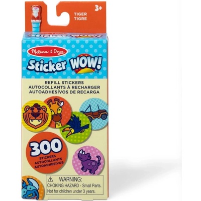 Sticker WOW! ® - Залепване на стикери с възможност за презареждане - Тигър - Melissa & Doug