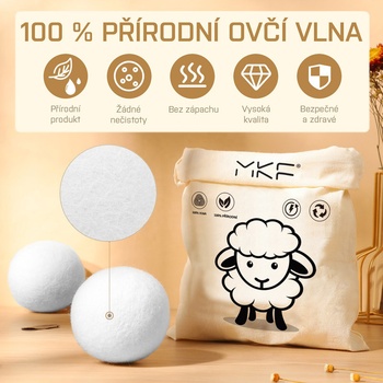 MKF 23DRY03 vlněné koule do sušičky 3 ks