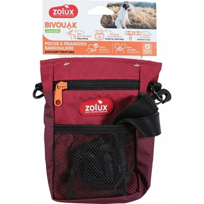 Zolux BIVOUAK taška na psí pamlsky na popruhu červená