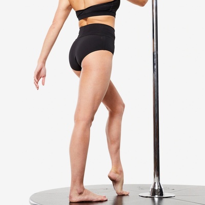 Starever Dámské kraťasy na pole dance s vyšším pasem ČERNÁ