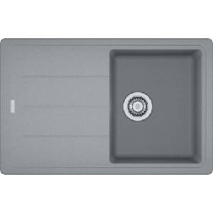 Franke Basis - Мивка от фрагранит BFG 611-78, 78x50 см, сив камък 114.0285. 186 (114.0285.186) Мивка за вграждане