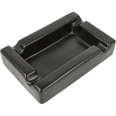 VPKCZ Doutníkový popelník keramický černý matný 4D