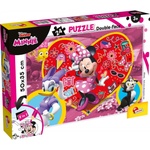 Lisciani Двулицев пъзел за оцветяване Lisciani - Minnie Mouse, 24 части (LI73979)
