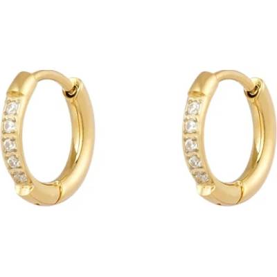 ORNAMENTI Pozlacené náušnice White Zircon gold OOR800190