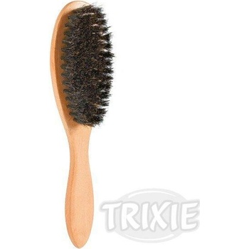 Trixie hrebeň drevený ovál jednostr. prírodné vlásie 5 x 21 cm