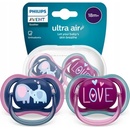 Avent Philips silikon cumlík Air fialová/ružová 2ks