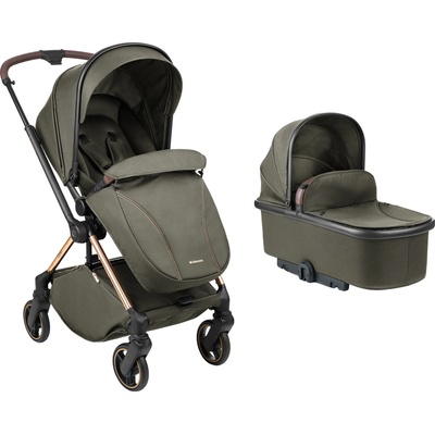 Комбинирана количка 2в1 с кош за новородено Lanah Black (31001020147)