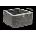 CUP STONE velký štípaný Černá