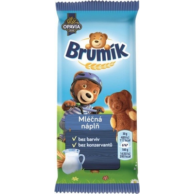 Opavia Bebe Brumík s mléčnou náplní, 30 g