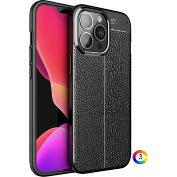 Image 1 of Apple iPhone 13 Pro Max Удароустойчив Litchi Skin Калъф и Протектор