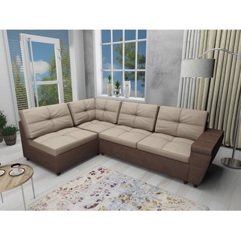 Image 1 of DST Ъглов диван Doris-dst, кафяво и бежово