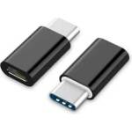 Gembird adaptador usb-tipo c a micro-usb m/h negro a-usb2-cmmf-01