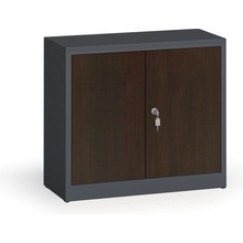 Alfa 3 Zvárané skrine s lamino dverami, 800 x 920 x 400 mm, RAL 7016/wenge