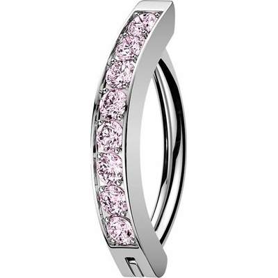 MARRE Piercing do pupíku s dekorativním štítem TITAN (růžová) TIT1748-P