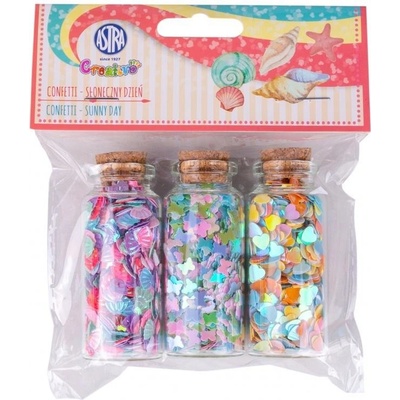 Sypké konfety v sklenených dózičkách SUNNY DAY 3 x 10g 335121006