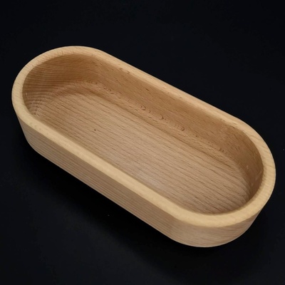 Amadea Miska Dřevěná miska ovál masivní dřevo 18 x 8 x 4,5 cm