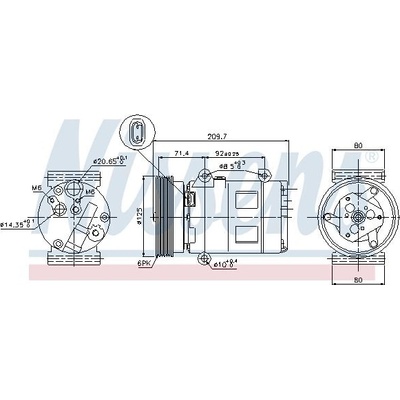 Kompresor klimatizace NISSENS 89072