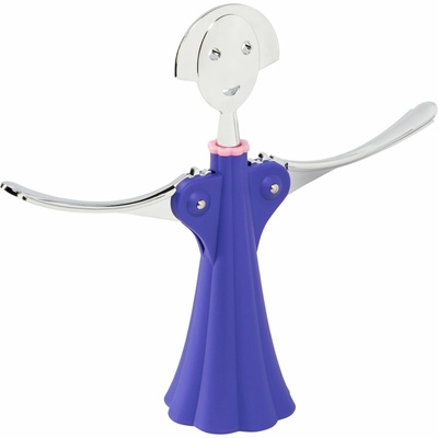 Alessi Тирбушон, Alessi Anna, 7 x 24, 5 см, смола, синьо (AM01 DAZ) (AM01 DAZ)