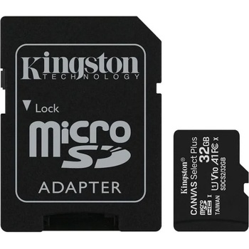 Kingston microSDHC Canvas Select Plus 32GB UHS-I/C10/V10/A1 SDCS2/32GB