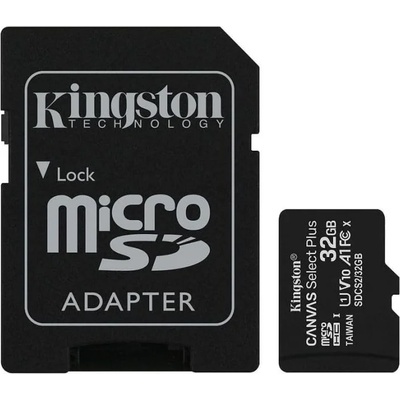 Kingston microSDHC Canvas Select Plus 32GB UHS-I/C10/V10/A1 SDCS2/32GB