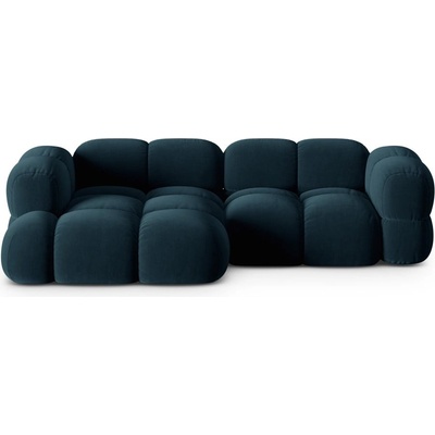 Cosmopolitan Design Тъмносин кадифен ъглов диван (ляв ъгъл) Loretto - Cosmopolitan Design (COS_LC_120_F1_LORETTO5)