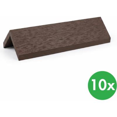 WPC terasovým prknům, 45 x 2850 mm čokoládová 10 ks