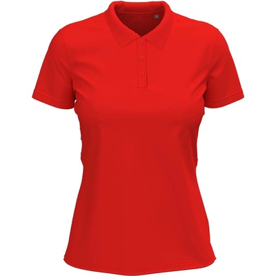 Stedman stretch polo st9740 / Дамска еластична поло тениска - аленочервена l (st9740srel)