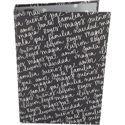 Mintopia Album na scrapbooking 17 × 24 cm - černé s textem