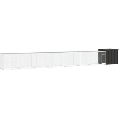 vidaXL kurník 800 x 91 x 100 cm pozinkovaná ocel