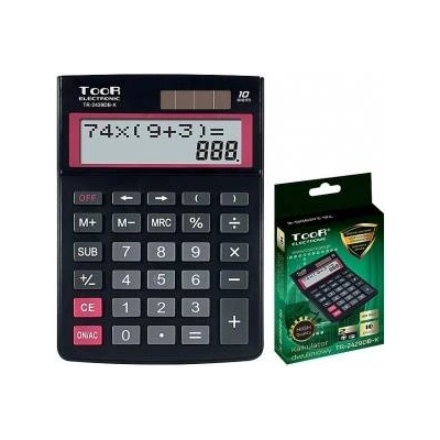 Toor Electronic 10-position two-line calculator. TR-2429DB-K TOOR