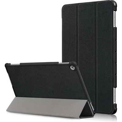 Vsetkonamobil 110073 LEATHER Zaklápací kryt pre Huawei MediaPad M5 Lite 10" čierny